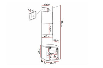 Dunvegan Highboard White - Oppbevaring - Skap - Oppbevaringsskap