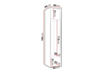Dunvegan Highboard White - Oppbevaring - Skap - Oppbevaringsskap