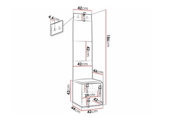 Dunvegan Highboard White - Oppbevaring - Skap - Oppbevaringsskap