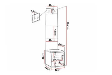 Dunvegan Highboard White - Oppbevaring - Skap - Oppbevaringsskap