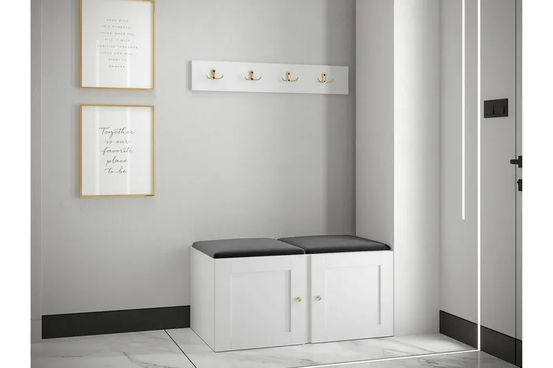 Dunvegan Highboard White - Oppbevaring - Skap - Oppbevaringsskap