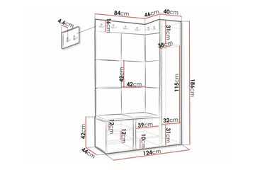 Dunvegan Highboard White - Oppbevaring - Skap - Oppbevaringsskap
