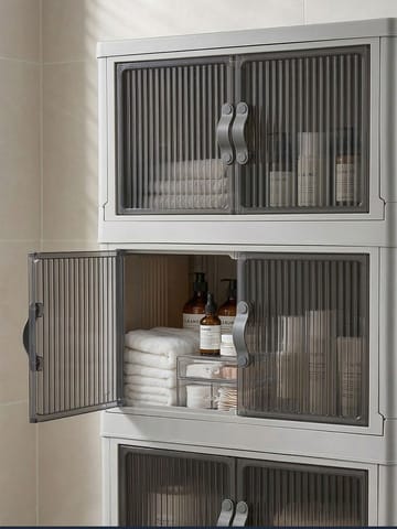 Flerbruks skap Hanah Home Lavine 127 (56 x 127 x 56 cm) Antrasitt - Antrasitt - Oppbevaring - Skap - Oppbevaringsskap - Omkledningsskap