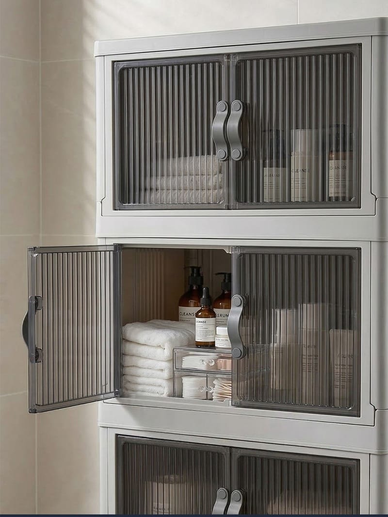 Flerbruks skap Hanah Home Lavine 127 (56 x 127 x 56 cm) Antrasitt - Antrasitt - Oppbevaring - Skap - Oppbevaringsskap - Omkledningsskap