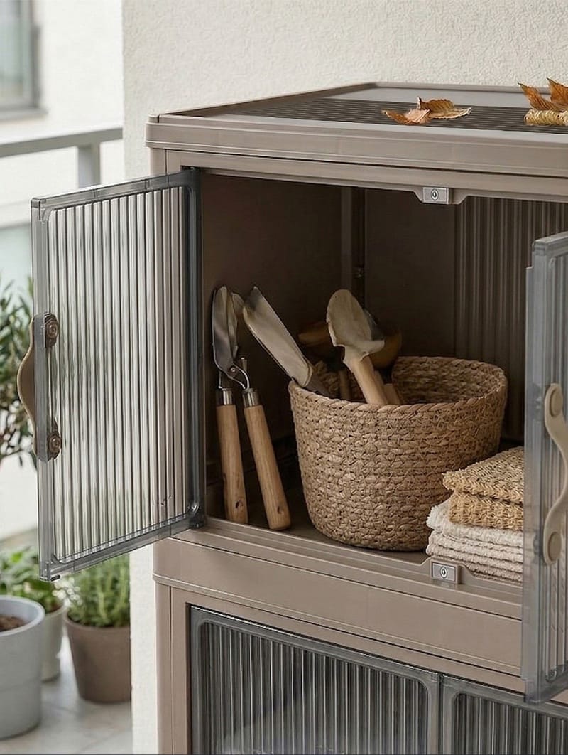 Flerbruks skap Hanah Home Lavine 127 (56 x 127 x 56 cm) Lyseblå - Oppbevaring - Skap - Oppbevaringsskap - Omkledningsskap