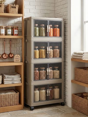 Flerbruks skap Hanah Home Lavine 127 (56 x 127 x 56 cm) Lyseblå - Oppbevaring - Skap - Oppbevaringsskap - Omkledningsskap