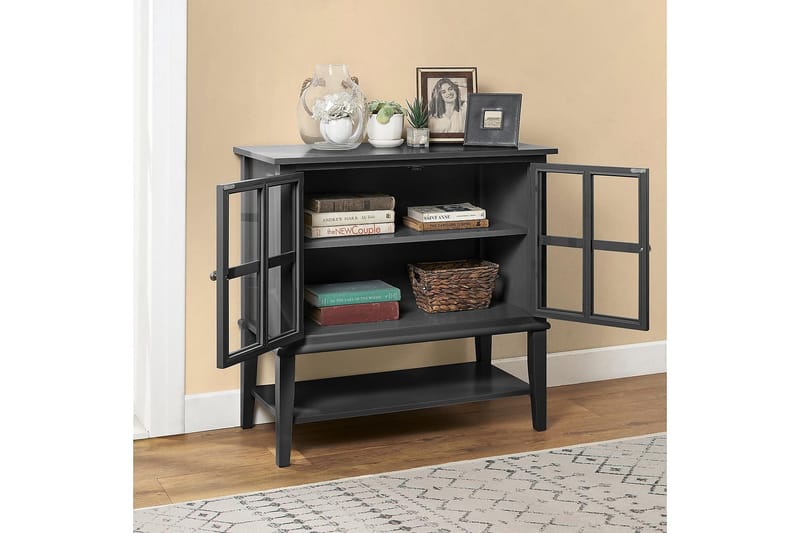 Franklin Oppbevaringskap 80x40 cm Svart - Dorel Home - Oppbevaring - Skap - Oppbevaringsskap