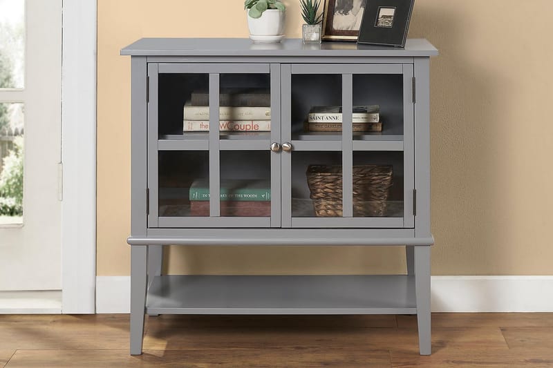 Franklin Oppbevaringsskap 80x40 cm Grå - Dorel Home - Oppbevaring - Skap - Oppbevaringsskap