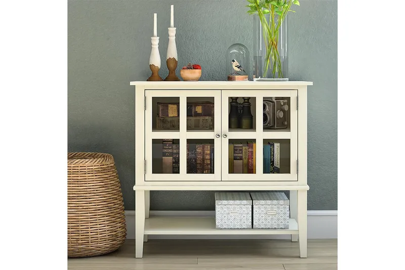 Franklin Oppbevaringsskap 80x40 cm Hvit - Dorel Home - Oppbevaring - Skap - Oppbevaringsskap