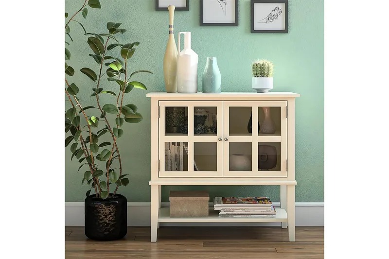 Franklin Oppbevaringsskap 80x40 cm Hvit - Dorel Home - Oppbevaring - Skap - Oppbevaringsskap