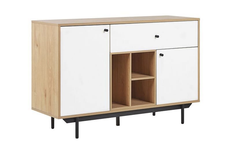 Germenata Skap 118x40 cm - Lyst Tre/Hvit - Oppbevaring - Skap - Oppbevaringsskap