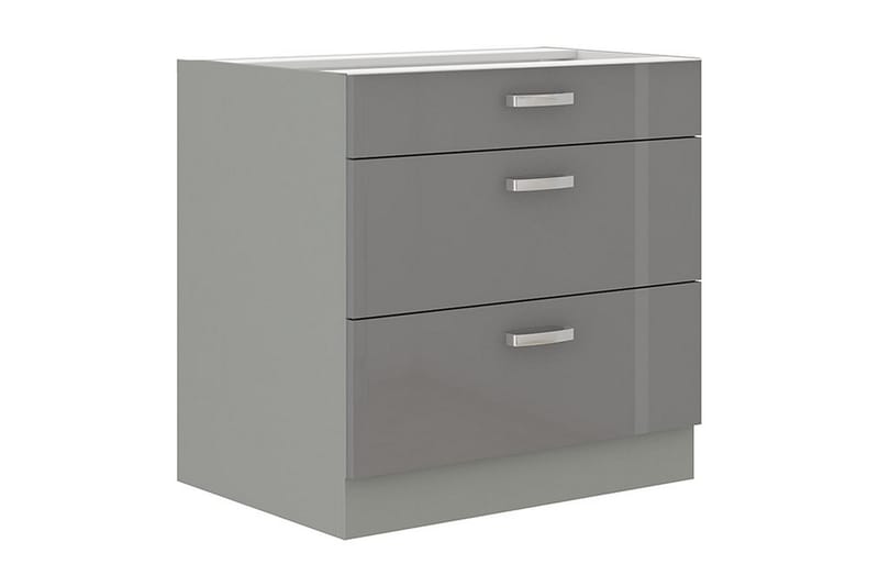 Grey Skap med Skuffer 80x52x82 cm - Oppbevaringsskap