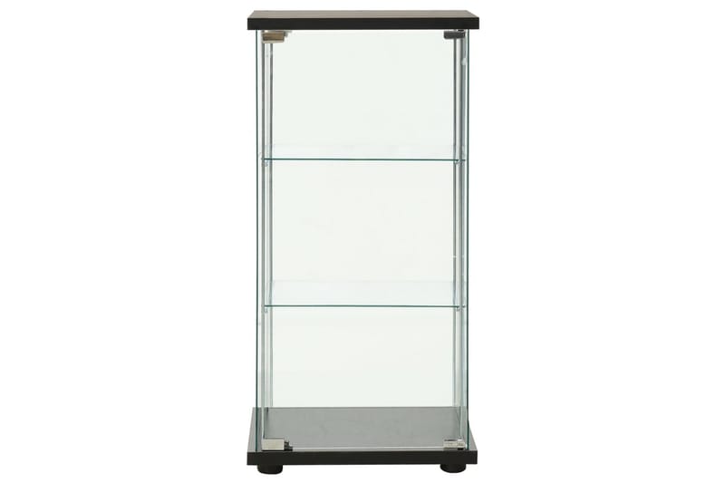 Oppbevaringsskap herdet glass svart - Svart - Oppbevaring - Skap - Oppbevaringsskap