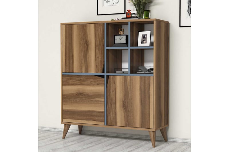 Hovdane Klesskap 100 cm - Brun/Blå - Oppbevaring - Skap - Oppbevaringsskap