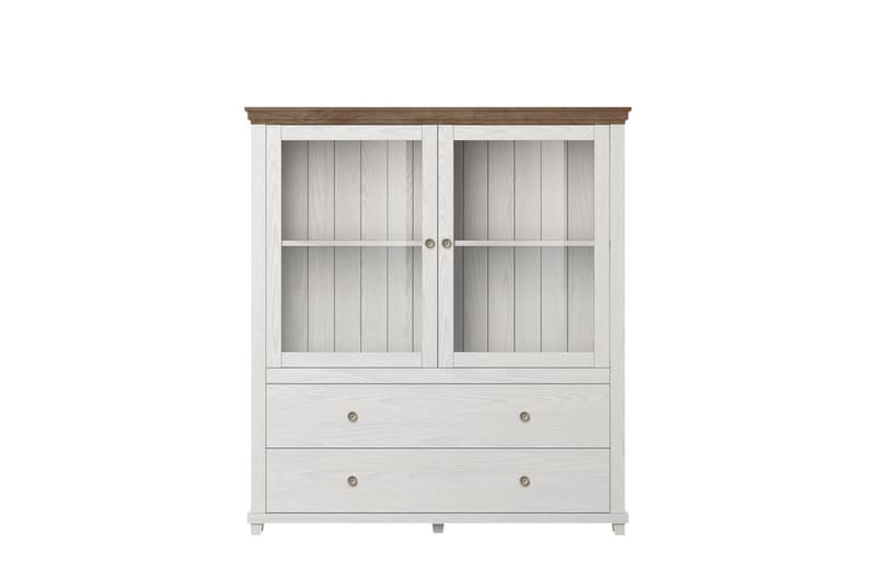 Ivreri Highboard 42x126 cm - Hvit/Natur - Oppbevaring - Skap - Oppbevaringsskap