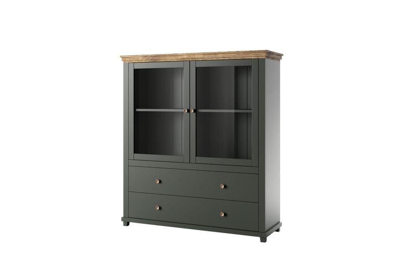 Ivreri Highboard 42x126 cm - Khaki/Natur - Oppbevaring - Skap - Oppbevaringsskap