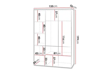 Juniskär Highboard - Hvid - Oppbevaring - Skap - Oppbevaringsskap