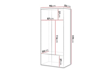 Juniskär Highboard - Hvid - Oppbevaring - Skap - Oppbevaringsskap