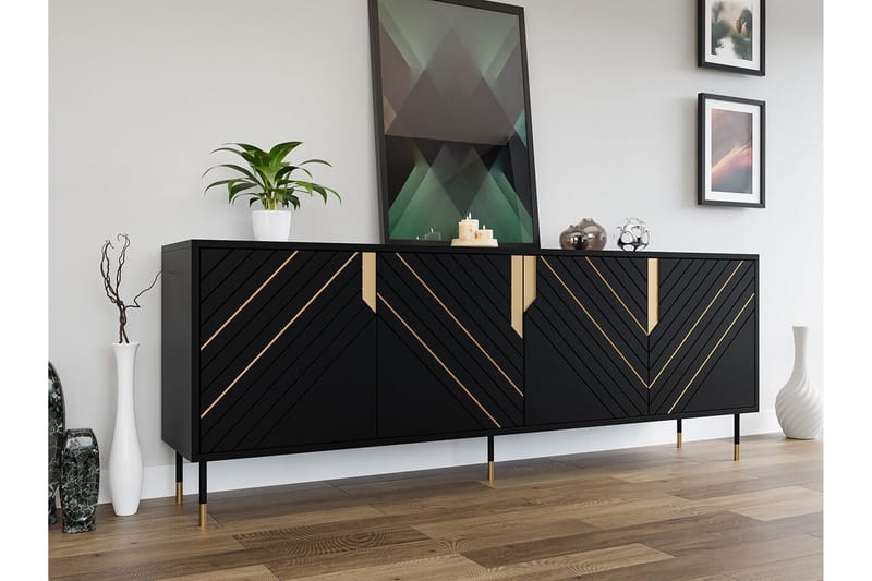 Juniskär Highboard - Svart - Oppbevaring - Skap - Oppbevaringsskap