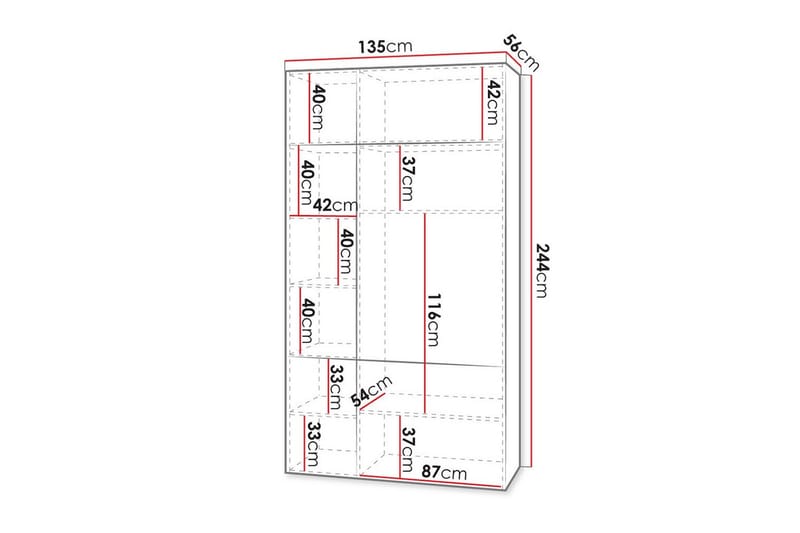 Juniskär Highboard - Svart - Oppbevaring - Skap - Oppbevaringsskap
