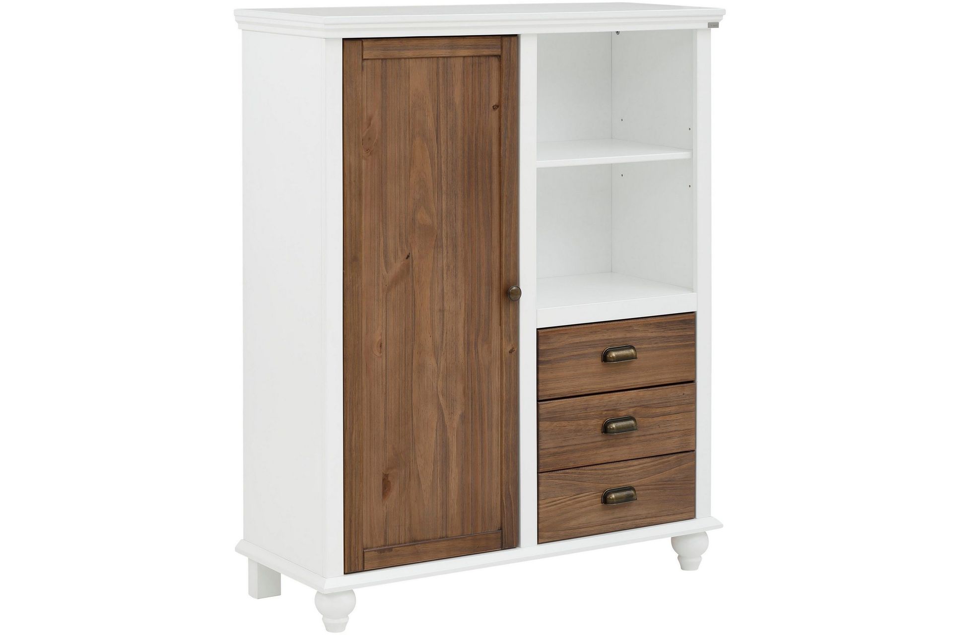 Kagami Highboard - Hvit/Brun