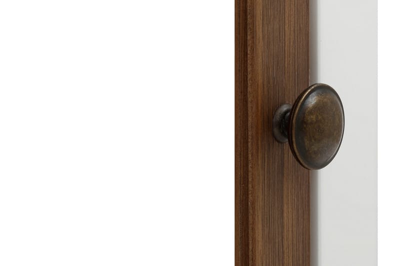 Kagami Highboard - Hvit/Brun - Oppbevaring - Skap - Oppbevaringsskap