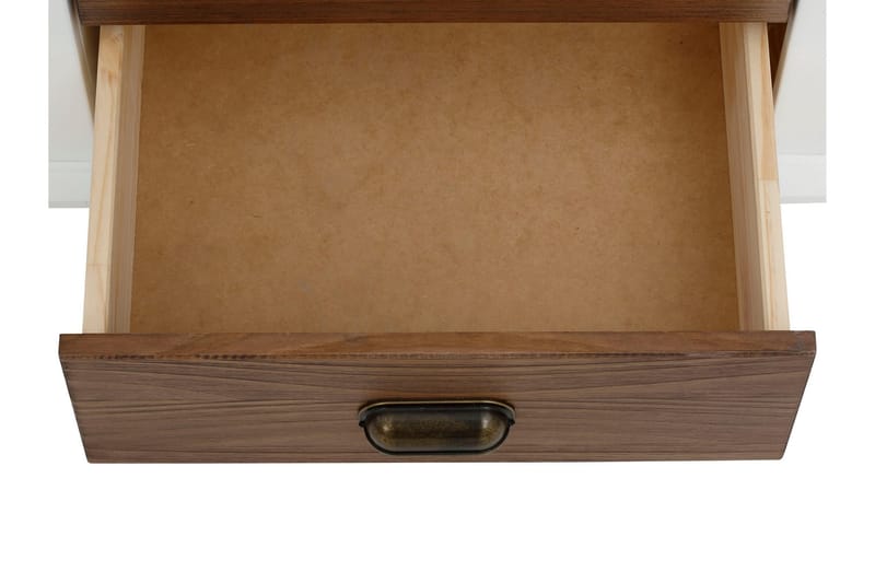 Kagami Highboard - Hvit/Brun - Oppbevaring - Skap - Oppbevaringsskap