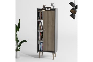 Keachi Highboard 50x30 cm - Mørkebrun/Antrasitt - Oppbevaring - Skap - Oppbevaringsskap