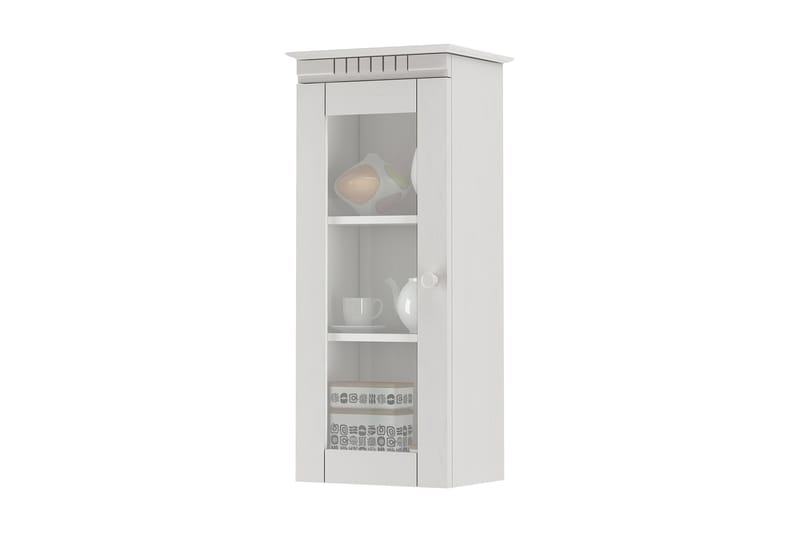 Kerena Veggskap 35 cm Glassdør - Hvit - Oppbevaring - Skap - Oppbevaringsskap