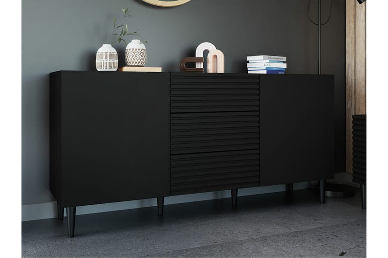 Kintore Highboard - Svart - Oppbevaring - Skap - Oppbevaringsskap