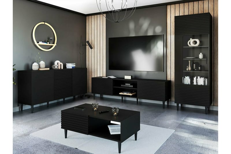 Kintore Highboard - Svart - Oppbevaring - Skap - Oppbevaringsskap