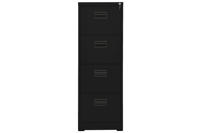 Arkivskap 46x62x133 cm stål svart - Svart - Oppbevaring - Skap - Oppbevaringsskap - Kontorskap - Dokumentskap