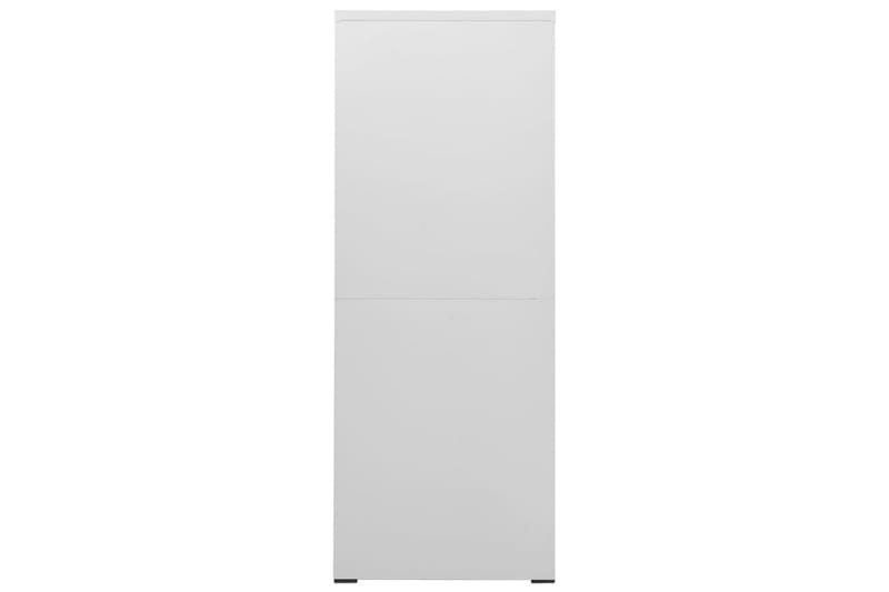 Arkivskap 46x62x164 cm stål lysegrå - Grå - Oppbevaring - Skap - Oppbevaringsskap - Kontorskap - Arkivskap & hengemappeskap