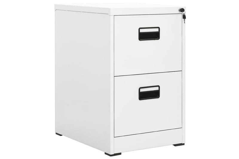Arkivskap 46x62x72,5 cm stål hvit - Hvit - Oppbevaring - Skap - Oppbevaringsskap - Kontorskap - Dokumentskap