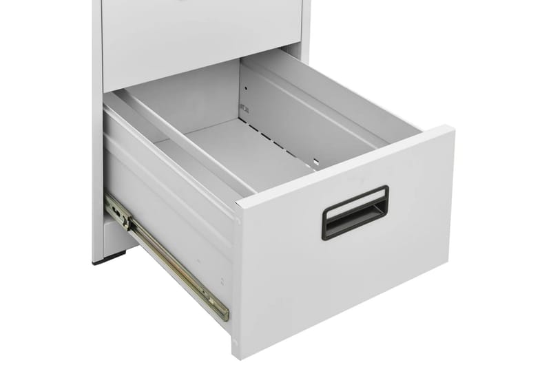 Arkivskap 46x62x72,5 cm stål lysegrå - Grå - Oppbevaring - Skap - Oppbevaringsskap - Kontorskap - Dokumentskap