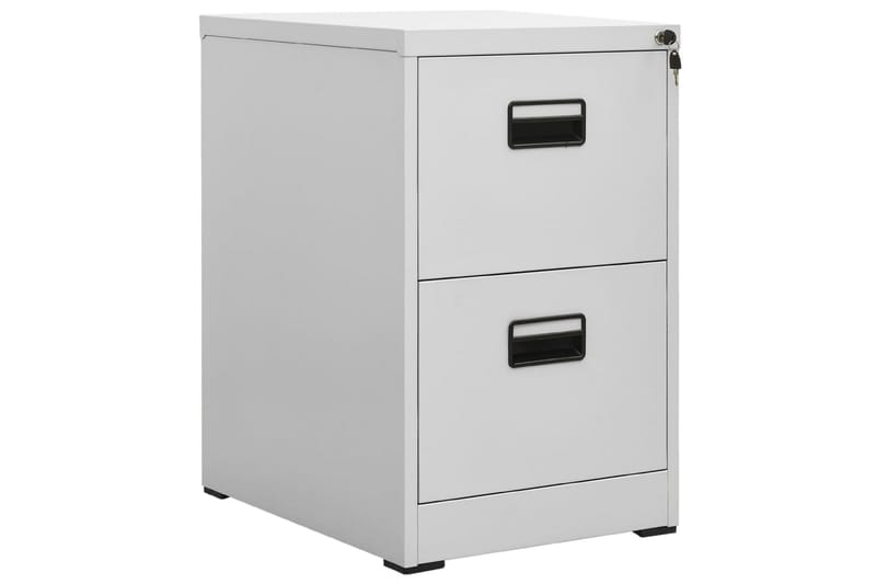 Arkivskap 46x62x72,5 cm stål lysegrå - Grå - Oppbevaring - Skap - Oppbevaringsskap - Kontorskap - Dokumentskap