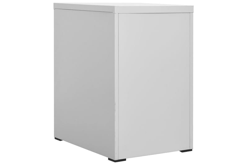 Arkivskap 46x62x72,5 cm stål lysegrå - Grå - Oppbevaring - Skap - Oppbevaringsskap - Kontorskap - Dokumentskap