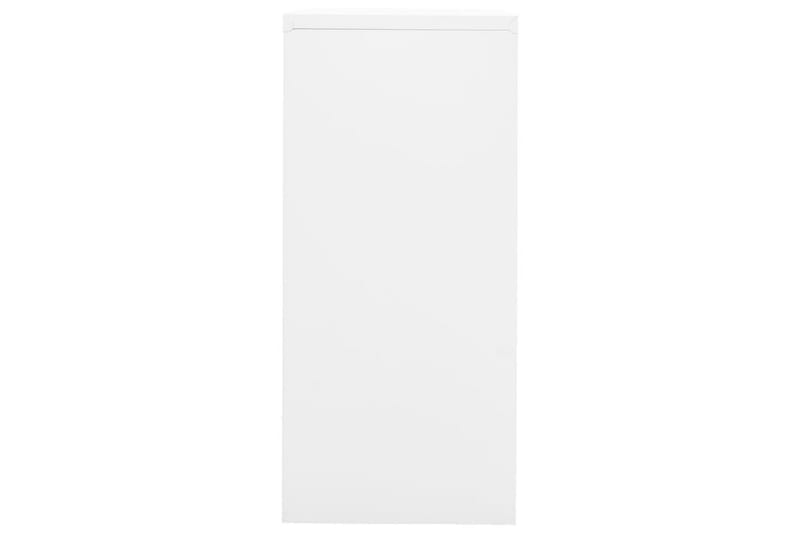 Arkivskap 90x46x103 cm stål hvit - Hvit - Arkivskap & hengemappeskap
