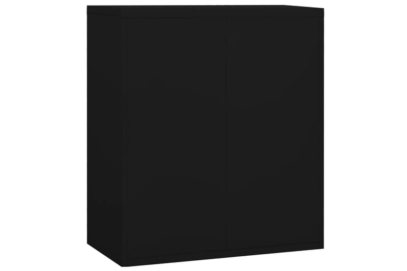 Arkivskap 90x46x103 cm stål svart - Svart - Arkivskap & hengemappeskap