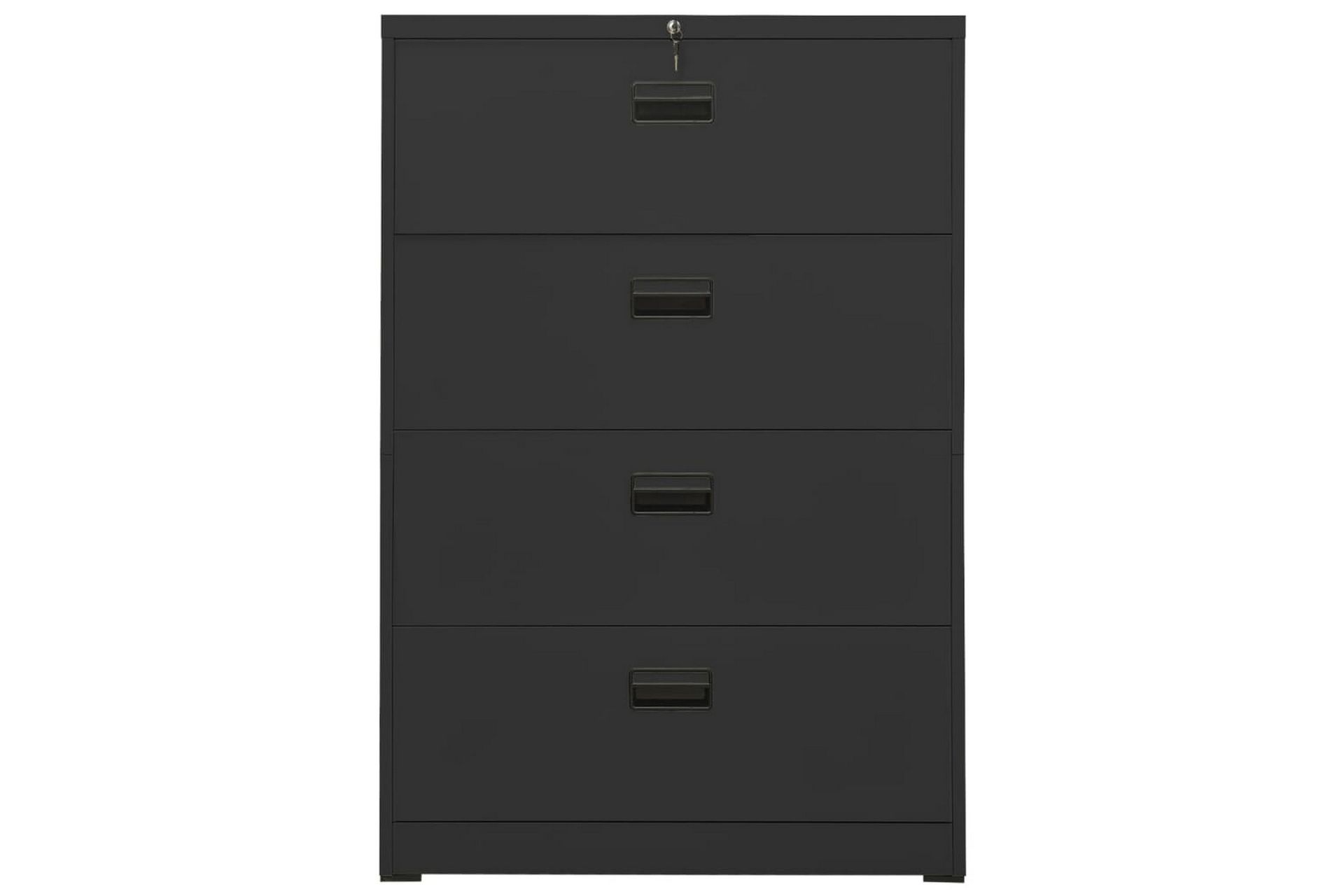 Arkivskap 90x46x134 cm stål antrasitt - Antrasittgrå - Oppbevaring - Skap - Oppbevaringsskap - Kontorskap - Dokumentskap