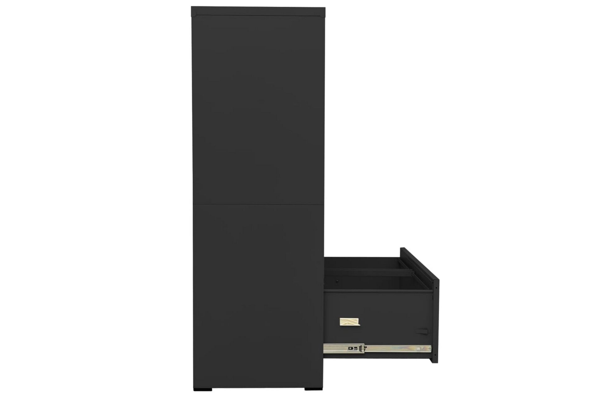 Arkivskap 90x46x134 cm stål antrasitt - Antrasittgrå - Oppbevaring - Skap - Oppbevaringsskap - Kontorskap - Dokumentskap