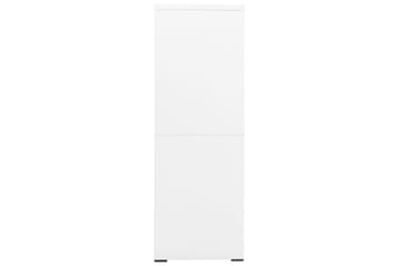 Arkivskap 90x46x134 cm stål hvit - Hvit - Oppbevaring - Skap - Oppbevaringsskap - Kontorskap - Dokumentskap