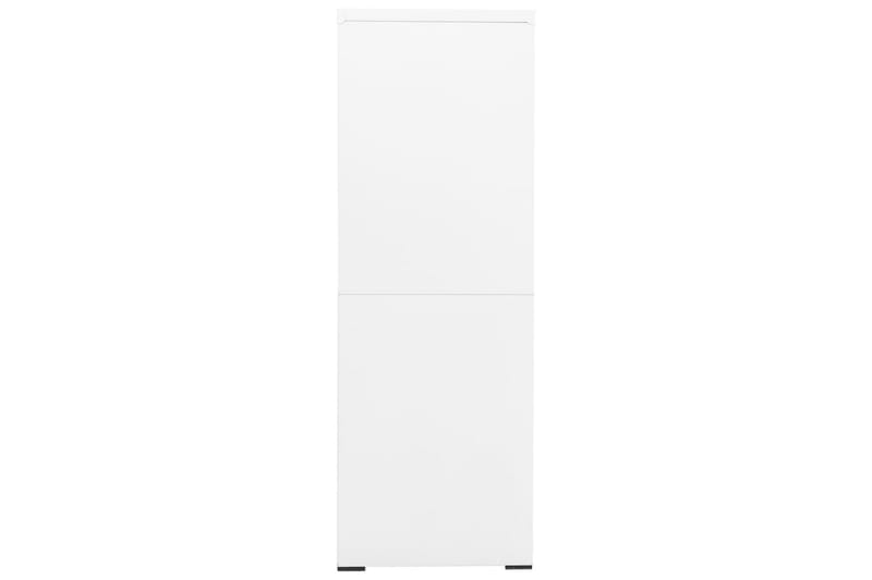 Arkivskap 90x46x134 cm stål hvit - Hvit - Oppbevaring - Skap - Oppbevaringsskap - Kontorskap - Dokumentskap