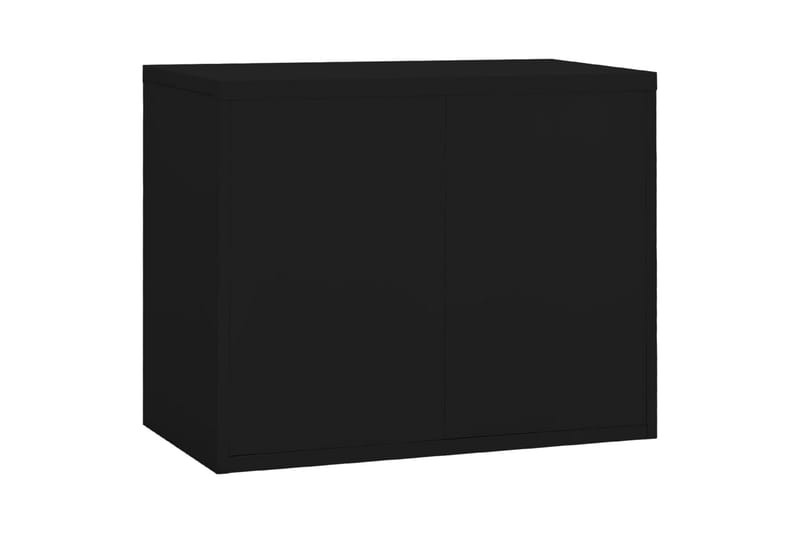 Arkivskap 90x46x72,5 cm stål svart - Svart - Dokumentskap - Kontormøbler