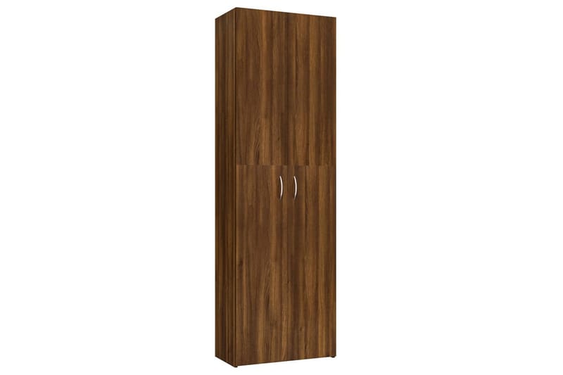 beBasic Kontorskap brun eik 60x32x190 cm konstruert tre - Brun - Oppbevaring - Skap - Oppbevaringsskap - Kontorskap - Arkivskap & hengemappeskap