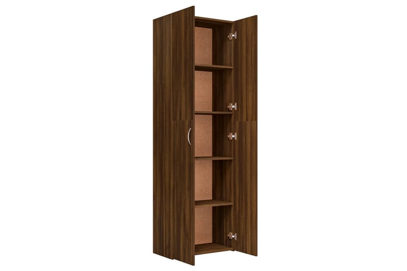 beBasic Kontorskap brun eik 60x32x190 cm konstruert tre - Brun - Oppbevaring - Skap - Oppbevaringsskap - Kontorskap - Arkivskap & hengemappeskap
