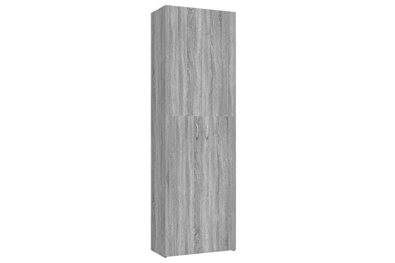 beBasic Kontorskap grå sonoma 60x32x190 cm konstruert tre - GrÃ¥ - Oppbevaring - Skap - Oppbevaringsskap - Kontorskap - Arkivskap & hengemappeskap