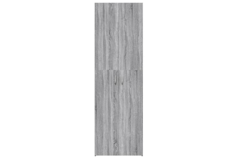 beBasic Kontorskap grå sonoma 60x32x190 cm konstruert tre - GrÃ¥ - Oppbevaring - Skap - Oppbevaringsskap - Kontorskap - Arkivskap & hengemappeskap