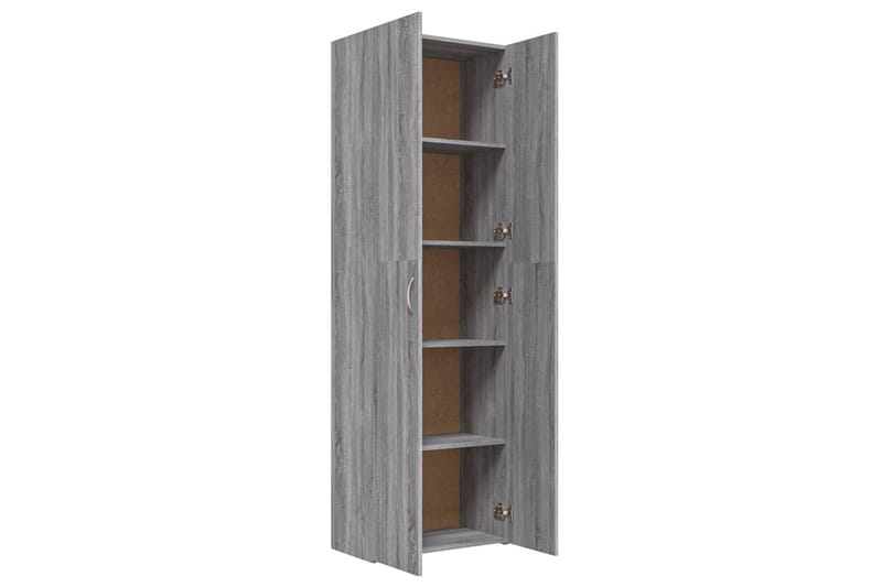 beBasic Kontorskap grå sonoma 60x32x190 cm konstruert tre - GrÃ¥ - Oppbevaring - Skap - Oppbevaringsskap - Kontorskap - Arkivskap & hengemappeskap
