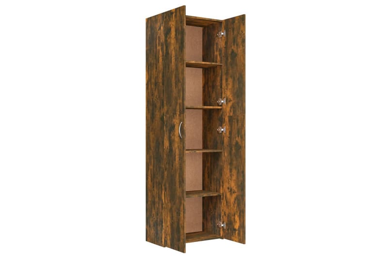 beBasic Kontorskap røkt eik 60x32x190 cm konstruert tre - Brun - Oppbevaring - Skap - Oppbevaringsskap - Kontorskap - Arkivskap & hengemappeskap